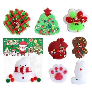 Sıkmak oyuncaklar 2025 noel sınırlı kardan adam ve kedi pençe EVA oyuncak Mini dekompresyon ağacı hediye ile tutam eğlenceli - Product Image 5