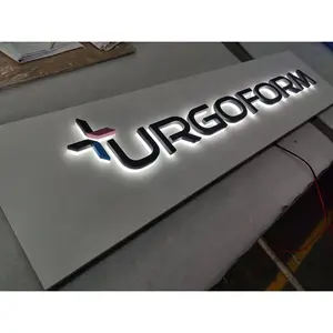 Papan Nama Toko Huruf Led 3D Papan Tanda Menyala Led Papan Tanda Luar Ruangan Papan Tanda Panneau Butik