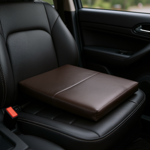 Espresso Paige Seat <b>Cushion</b> <b>Leather</b> Foam Filled For Car Interior Comfort - Product Image 2