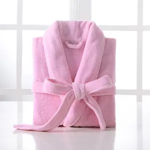 Ladies Fluffy Spa Bathrobes Custom Printing Brand Logo Sexy Hotels Bathrobe Using Pure Cotton Terry Fabric Make Bathrobe