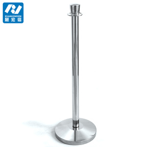 Halat paslanmaz çelik sonrası Top Top kalabalık kontrol standı altın Stanchion - Product Image 4