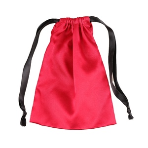 Bolsas de satén personalizadas con logo para pelucas, antipolvo, con cordón, para almacenamiento de ropa interior, máscaras para ojos y cosméticos de moda. - Product Image 5