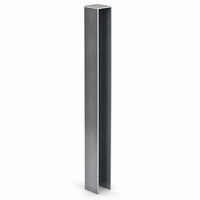 Poutre de terrasse en acier galvanisé robuste 2200x44x34mm, quille en acier cintrée de 2mm pour sous-struktur de terrasse composite