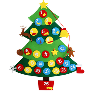 Profesional 3D Fieltro Navidad Calendario de Adviento Bucilla Árbol de Navidad Falda Kits Apliques de fieltro - Product Image 4