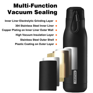 Bình nước thể thao bằng thép không gỉ, cốc giữ nhiệt ngoài trời, bình nước gấp gọn đi cắm trại, bình giữ nhiệt chân không bằng thép không gỉ tùy chỉnh cho xe đạp - Product Image 3