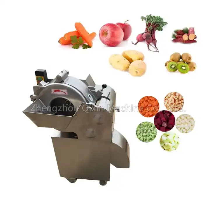 Automatic Coconut Meat Pineapple Green Onion Fruit Vegetable Dicing Chopper Machine
