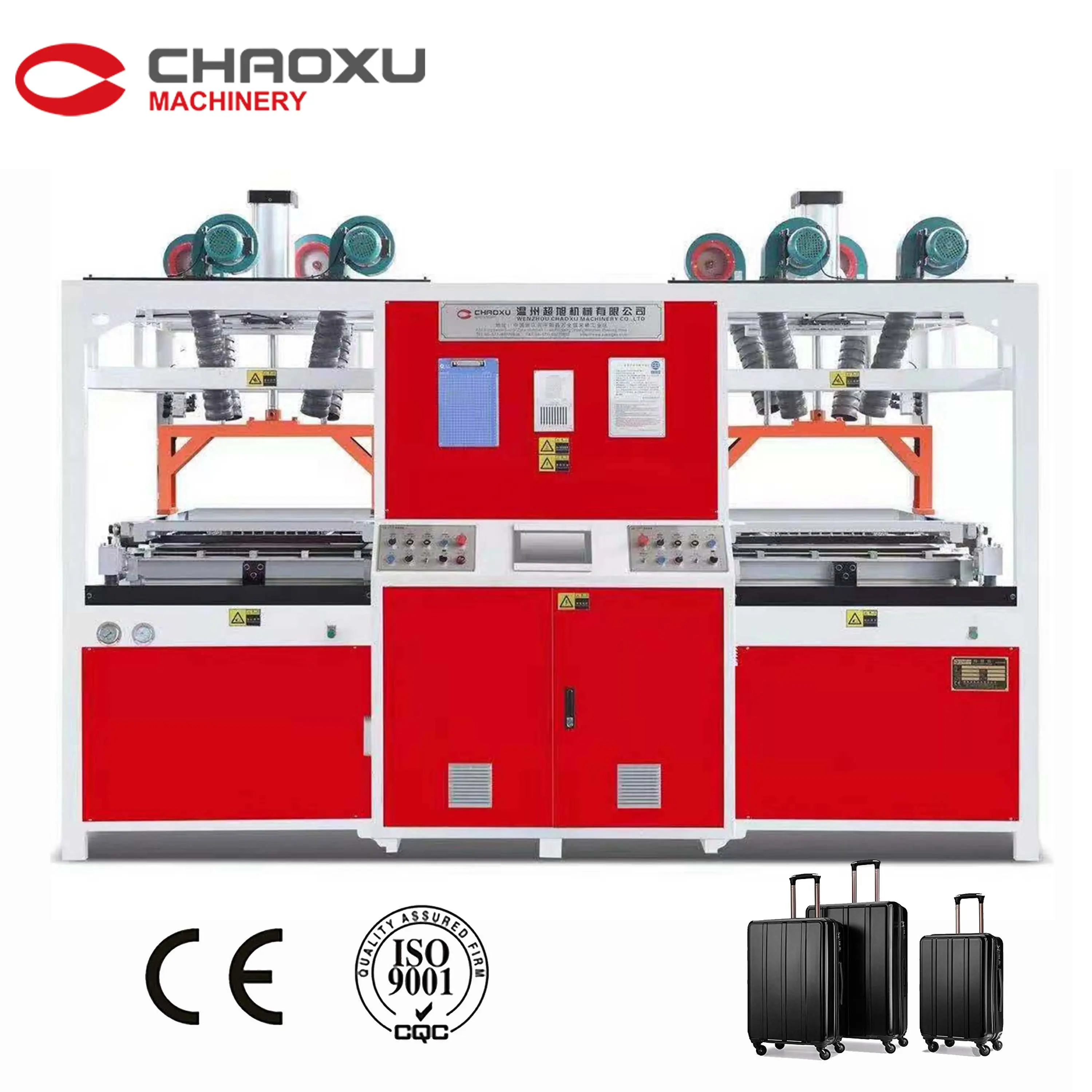 ABS PC Thermo Plastic Sheet Vacuum Forming Machine For Travelling Bag Production Line