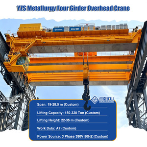 Grue <span class=keywords><strong>de</strong></span> coulée à quatre poutres YZS, modèle IP55, <span class=keywords><strong>125</strong></span>-320 tonnes, avec levage <span class=keywords><strong>de</strong></span> cuves, composants essentiels incluant le moteur - Product Image 2