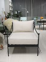 Chaise longue d'extérieur pour hôtel-resort, moderne, imperméable, résistante aux UV, fauteuils en acier inoxydable 304, mobilier de patio, mousse à séchage rapide