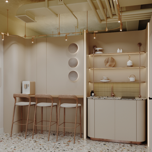 Sang trọng Salon cửa hàng hiển thị đồ nội thất thiết kế tùy chỉnh Salon hiển thị Showcase đồ nội thất spa hiển thị - Product Image 3