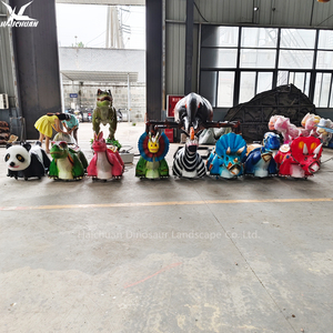 Nhà cung cấp vàng Pin điện hoạt động vui chơi giải trí cử động đi xe khủng long động vật xe đồ chơi khủng long đi xe tay ga cho trẻ em - Product Image 3