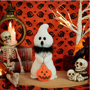 Nueva muñeca de Halloween con bufanda Spooky <span class=keywords><strong>Ghost</strong></span> Goblin estatuilla de felpa Halloween Night Horror decoración regalo ornamento - Product Image 2