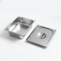 Fourniture d'usine équipement de cuisine professionnel Buffet en acier inoxydable récipient alimentaire pleine grandeur Gn Pan avec couvercle