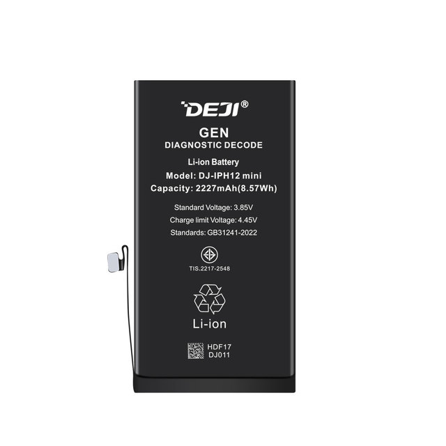 DEJI New Upgraded Replacement Phone Batteries Not Show Unverified 100% Health Diagnostic Battery for iphone 12 Mini