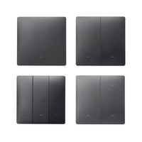 Interrupteur d'éclairage standard européen 1/2/3/4 Gang avec commande vocale sans fil neutre Zigbee Smart Switchfor Domotique