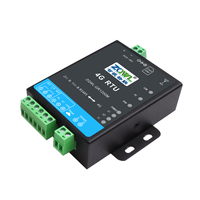 Controlador Remoto 4G DTU RTU, Gateway IoT Modbus con Entrada/Salida Analógica y Digital, Contador de Pulsos para Alertas por SMS y Llamadas