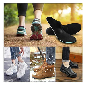 Semelles orthopédiques en mousse à mémoire de forme pour pieds plats, soutien de la voûte plantaire, soulagement de la douleur au talon, fasciite plantaire, sport, loisirs et travail - Product Image 6