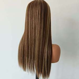 Perruque juive casher de qualité supérieure en soie, cheveux humains européens Remy à cuticules alignés, mèches blondes naturelles, prix de gros - Product Image 2