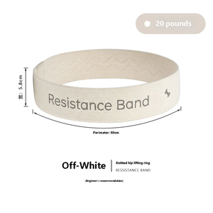 Ensemble de bandes de résistance en tissu tricoté en coton antidérapantes avec 3 niveaux de résistance pour le yoga et l'entraînement physique - Product Image 5