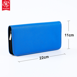 Étui à ciseaux écologique PB-06B en cuir PU pour coiffeur et tondeur, avec 2 étuis de protection, couleur bleue - Product Image 4