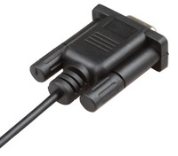 Fábrica OEM DB9 Pin hembra RS232 puerto serie a DC 3,5mm Audio Jack convertidor Cable para computadora