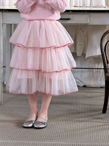 Nouvelle Collection Été 2026 – Jupes en <span class=keywords><strong>Tulle</strong></span> à Volants pour Bébés Filles, Enfants en Bas Âge <span class=keywords><strong>et</strong></span> Tout-Petits – Rose Uni – Vente en Gros 1400 - Product Image 1