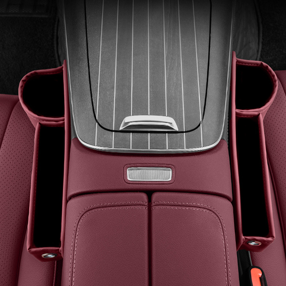 PU Leather Car Seat Gap Filler Storage Box - Rapo A176 | Car Organizer Solution