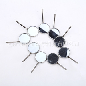กระจกทันตกรรมสแตนเลส 304 เลนส์แบบแบน ด้ามจับถอดออกได้ เครื่องมือตรวจช่องปาก - Product Image 3