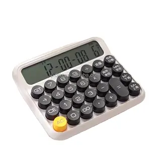 Hete Verkoop Mooie Prijs School Kantoor Bedrijf Boekhouding Desktop Nieuwe Stijl Eenvoudige Rekenmachine 12 Cijferige Back-Up Batterij Calculator