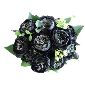 Ramos de Rosas Artificiales SPR Modern de 26 Pulgadas, Tallo <span class=keywords><strong>Ross</strong></span>, Capullos de Alta Calidad, Tela/Plástico/Alambre de Hierro, Larga Duración - Product Image 5