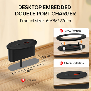 Type C 30W <strong>USB</strong> Fast <strong>Charging</strong> Car Seat Desktop <strong>Charging</strong> Port Mobile Phone <strong>Charging</strong> <strong>Plug</strong> Socket - Product Image 3