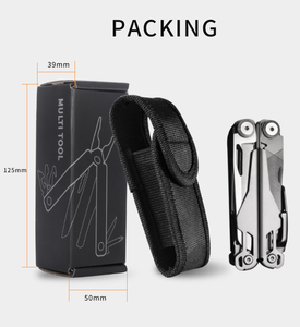 19 Trong 1 Survival Pocket Đa Chức Năng Gấp Đầy Đủ Khóa Đa Công Cụ Kết Hợp Cắm Trại Gấp Multitool Kìm - Product Image 5