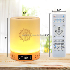 Eid Ramadan Hồi Giáo Hồi Giáo Quà Tặng Kỹ Thuật Số LED Ánh Sáng Ban Đêm Cảm Ứng Đèn Niệm Coran MP3 Máy Nghe Nhạc <span class=keywords><strong>Azan</strong></span> Đồng Hồ Al Quran Loa - Product Image 5