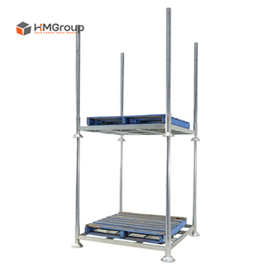 Palette métallique empilable robuste pour entrepôt, capacité de charge 1000 kg, détachable - Product Image 3