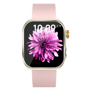Montre connectée AMOLED carrée de 1,85 pouce, étanche 3 ATM, charge magnétique, boîtier en alliage, bracelet en silicone, écran tactile, unisexe - Product Image 2