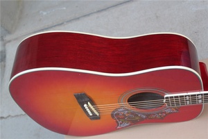 Flyoung Cherry Sunburst 41 Inch Acoustic Guitar Top Solid Classical Guitar <b>Stringed</b> <b>Instruments</b> - Product Image 5