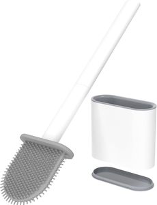 Almohadillas de Limpieza de Silicona y Estropajos con Mango de Acero Inoxidable, Diseño Flexible, Fáciles de Limpiar, Herramientas para Cocina y Baño - Product Image 1