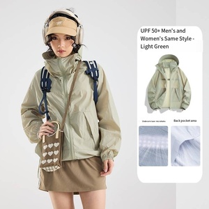Nouvelle veste de protection solaire en soie glacée style montagne 2026, unisexe, coupe ample et légère, anti-UV, idéale pour la randonnée estivale en extérieur - Product Image 5