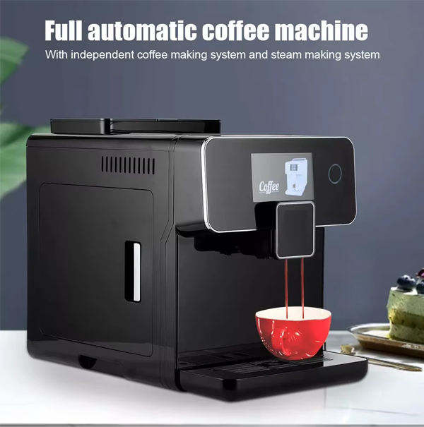 SEO Optimized Title  Italian Professional Automatic Espresso Machine with Grinder – Commercial Coffee Maker - View 3