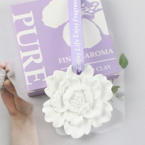 Handmade treo thơm hoa gốm thơm tủ quần áo Xe làm mát không khí nhà hương thơm Sứ Tinh dầu khuếch tán - Product Image 2