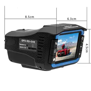 Russische Markt heißer verkauf 2 in 1 Fahren Auto Recorder Radar Detektor Elektronische Hund GPS Tracker Dashcam Auto DVR Kamera