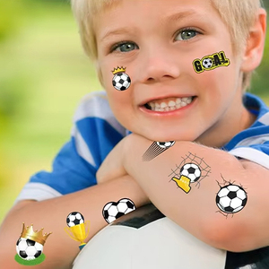 مجموعة من 10 قطع من ملصقات الوشم المؤقتة للأطفال بتصميم كرتوني لكأس العالم لكرة القدم <span class=keywords><strong>2026</strong></span> من C&J Yanye - Product Image 1
