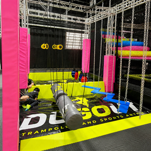 <span class=keywords><strong>Zone</strong></span> d'obstacles Ninja <span class=keywords><strong>Swing</strong></span> avec fosse de mousse colorée, équipement d'entraînement Ninja Warrior d'intérieur - Product Image 2