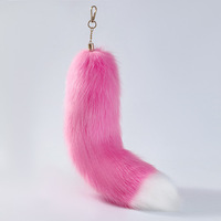 Porte-clés queue de renard Therian JOYFFO, couleurs durables et réalistes, fourrure douce pour cosplay et foires médiévales