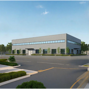 现代工业风格钢结构车间多层金属建筑夹芯板，用于办公医院学校商场 - Product Image 3