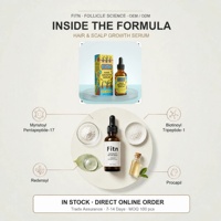 Sérum Capillaire Fortifiant à l'Extrait Végétal Naturel, Peptides, Biotine et Romarin pour la Croissance des Cheveux et le Soin du Cuir Chevelu, Sans Prostaglandine, Vente en Gros Personnalisée