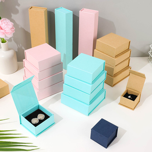 Luxury Black Paper Cardboard Gift Storage Boxes Jewelry Packaging Magnetic Box