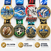 Médaille commémorative en alliage de zinc pour club sportif, récompense d'anniversaire, médaillon avec impression UV, souvenir personnalisé pour l'honneur de l'équipe, vente en gros