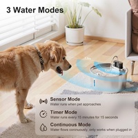 Fontaine à eau intelligente sans fil pour animaux de compagnie 7L, distributeur automatique en acier inoxydable avec service OEM ODM