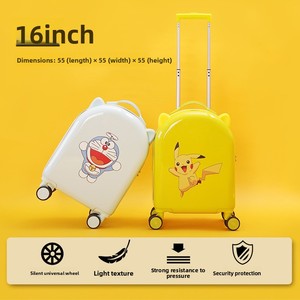 <span class=keywords><strong>Maleta</strong></span> <span class=keywords><strong>Infantil</strong></span> Unisex de ABS Ligero con Ruedas Giratorias de 18 Pulgadas, Asa Telescópica, Diseño de Dibujos Animados y Candado con Contraseña para Primaria - Product Image 2